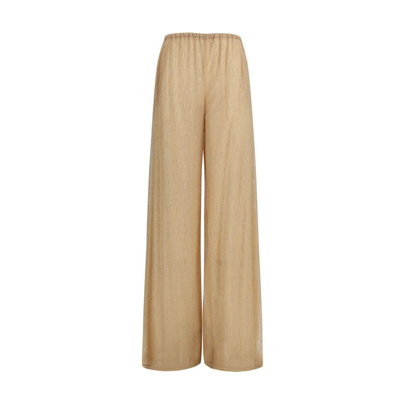 Ermanno Scervino Multicolor Tulle Pants with Strass Detail