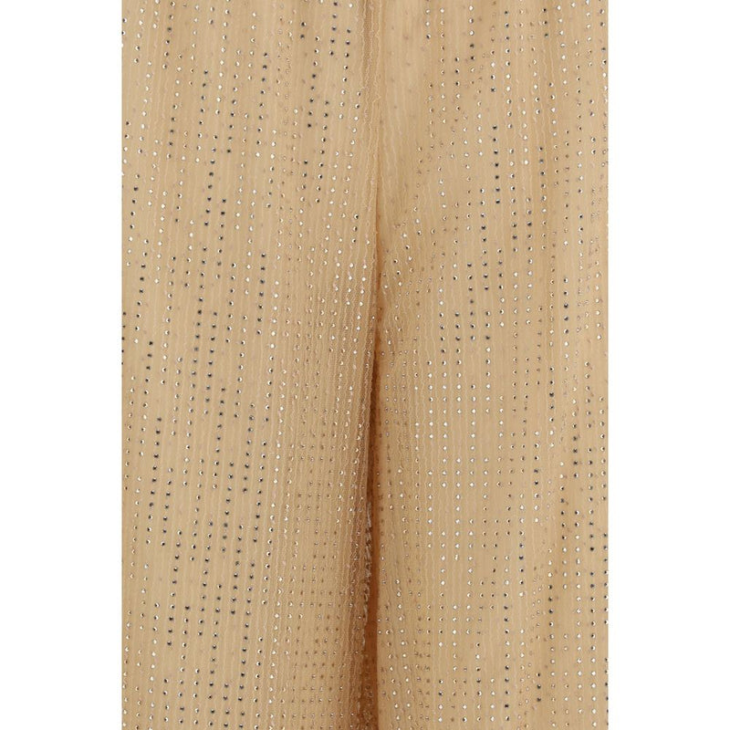 Ermanno Scervino Multicolor Tulle Pants with Strass Detail