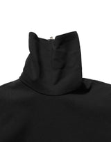 Dolce & Gabbana Black Long Sleeves Viscose Sheath Maxi Dress