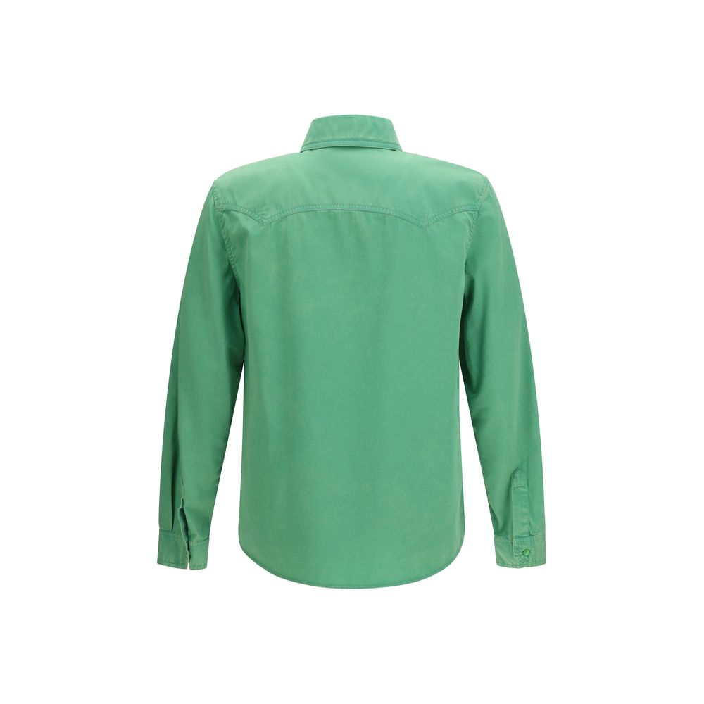 Versace Bicolor Cotton Shortsleeve Shirt - IT50 | L