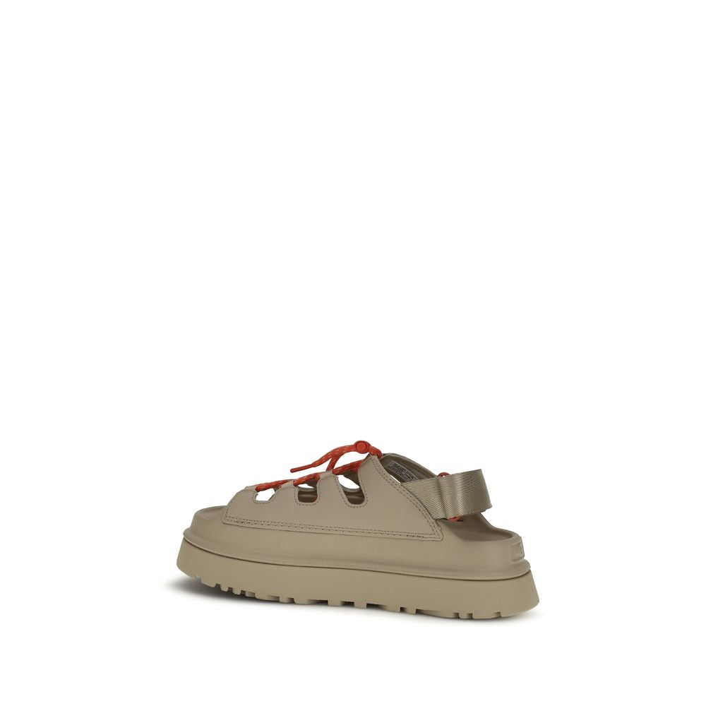 UGG Beige Polyurethane Platform Sandals - Golden Glow Toggle