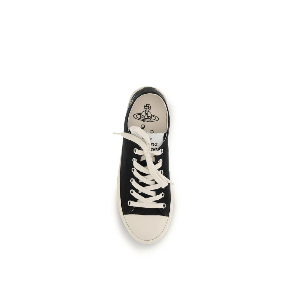 Vivienne Westwood Black Fabric Low Top Sneakers - SS26