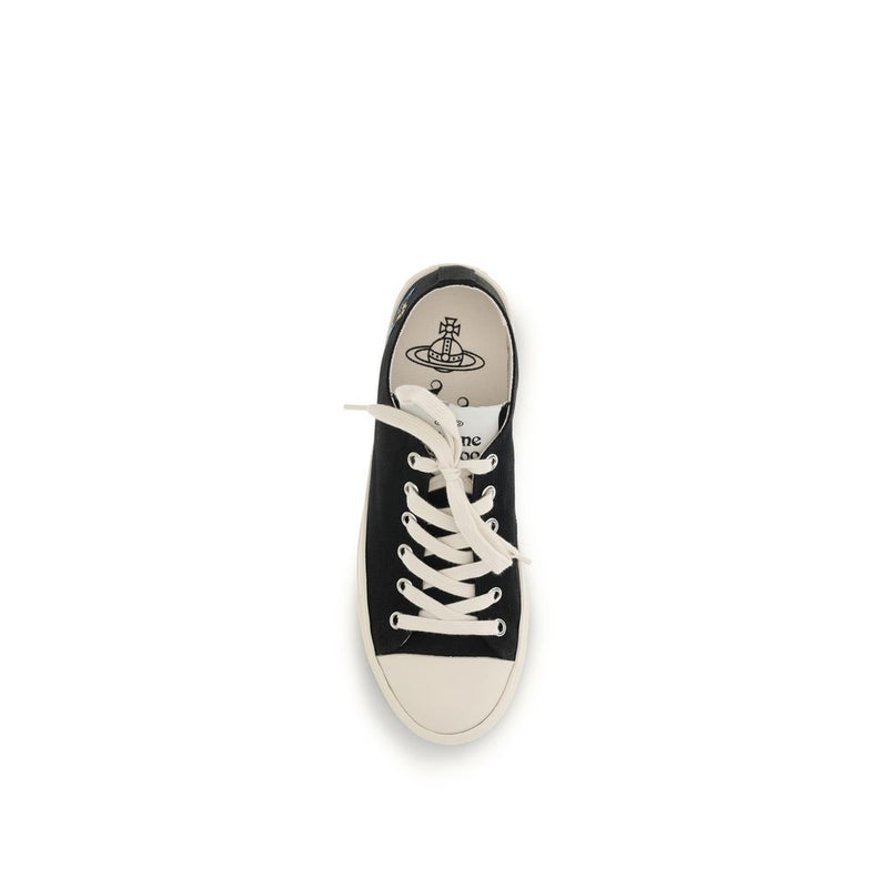 Vivienne Westwood Black Fabric Low Top Sneakers - SS26