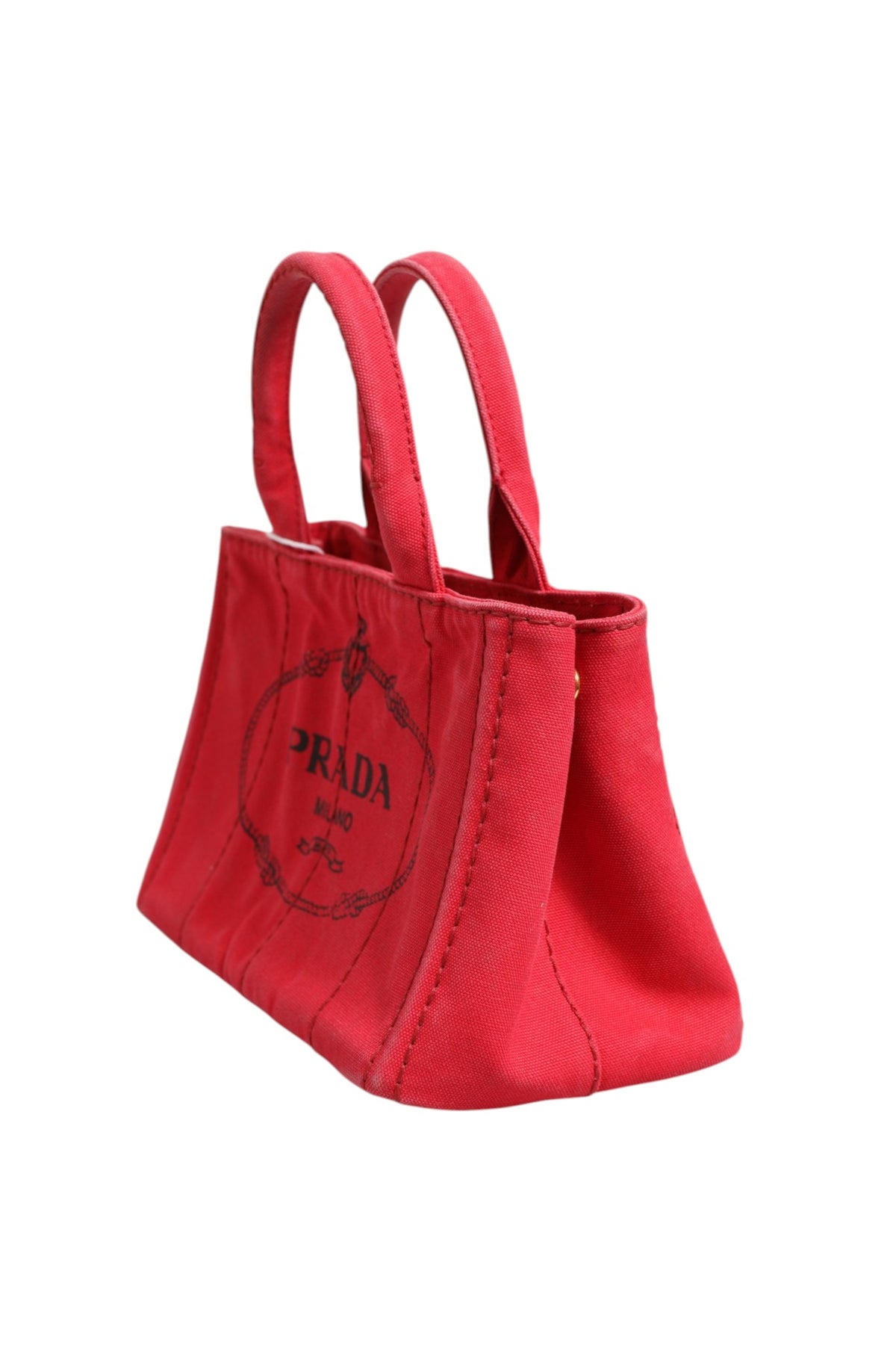 Prada Canapa Mini Canvas Tote - Élégance et Praticité