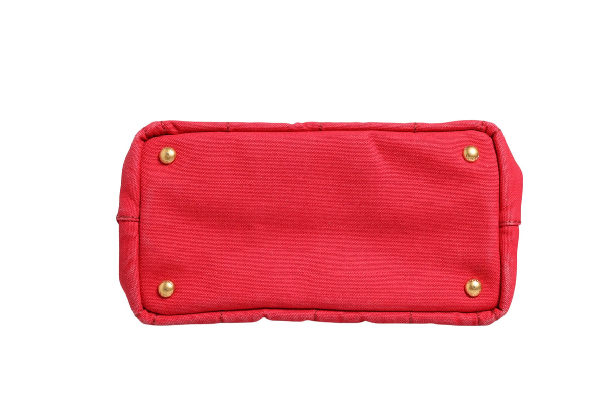 Prada Canapa Mini Canvas Tote - Élégance et Praticité