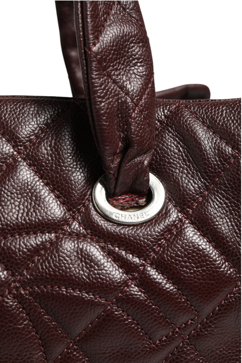 Chanel Timeless Bowler Bag - Burgundy