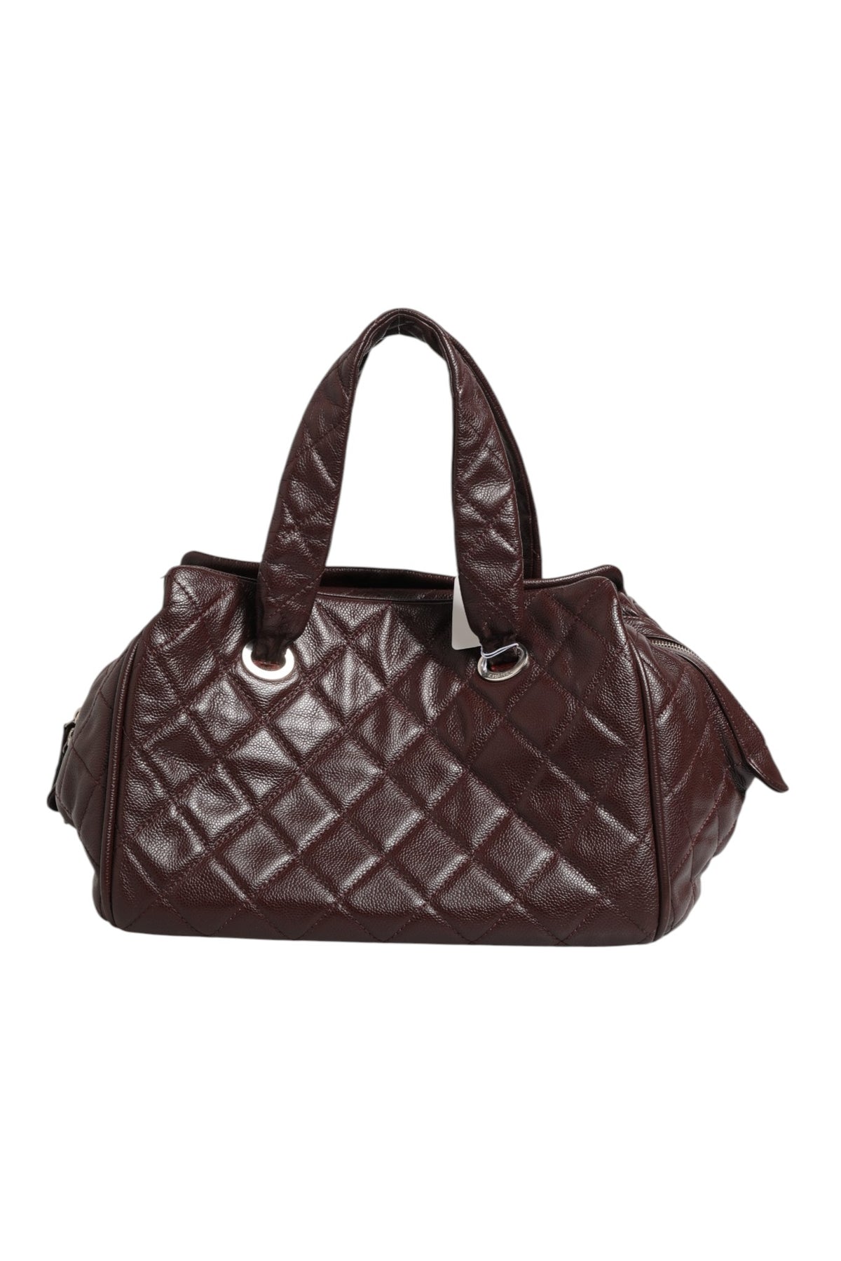 Chanel Timeless Bowler Bag - Burgundy
