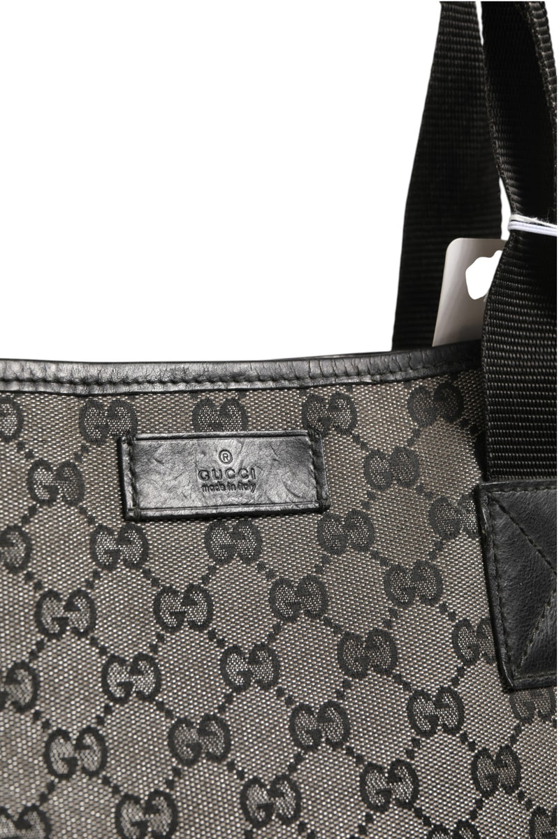 Gucci GG Canvas Tote Bag - Navy Blue
