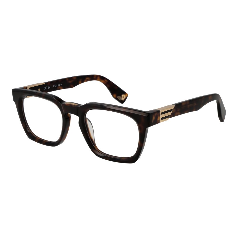 Lunettes en Acétate de Cellulose Brunes Police pour Hommes