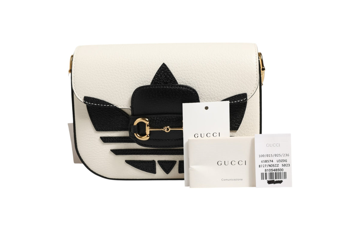 Gucci x Adidas Horsebit 1955 Mini Shoulder Bag - White