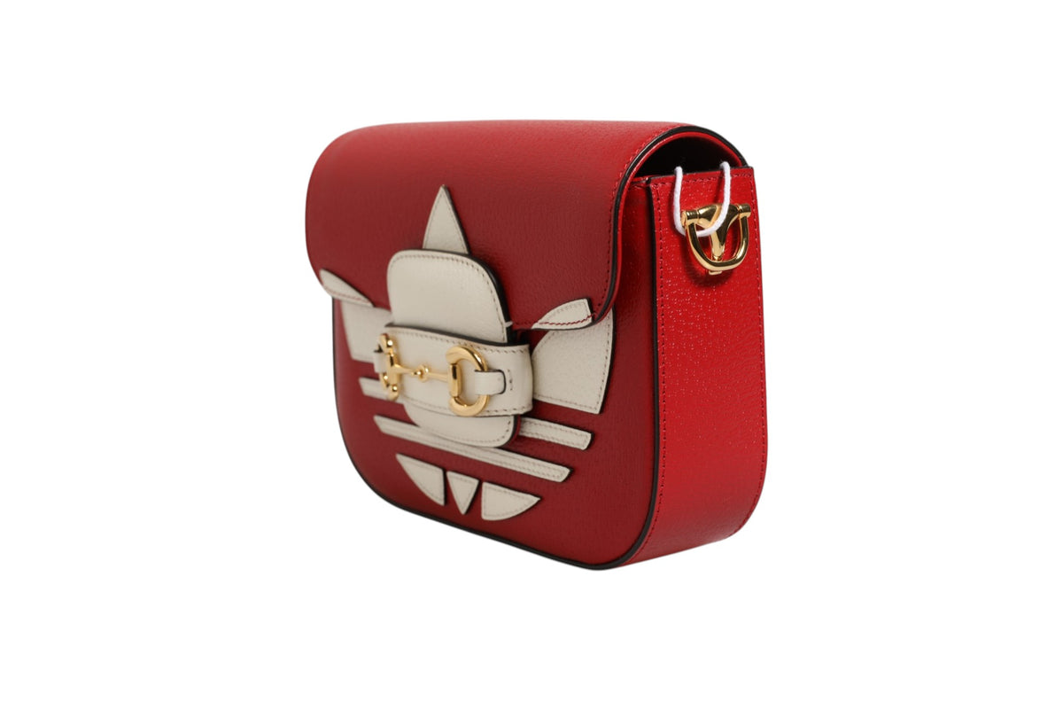 Gucci x Adidas Horsebit 1955 Shoulder Bag - Red