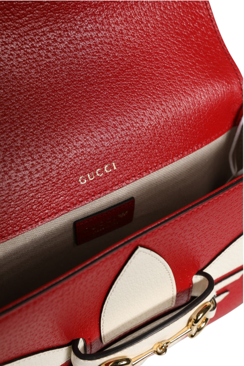 Gucci x Adidas Horsebit 1955 Shoulder Bag - Red