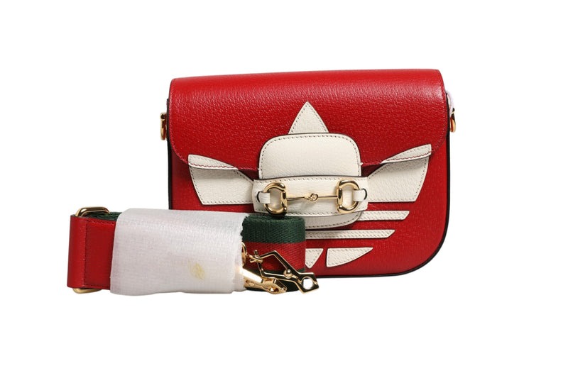 Gucci x Adidas Horsebit 1955 Shoulder Bag - Red