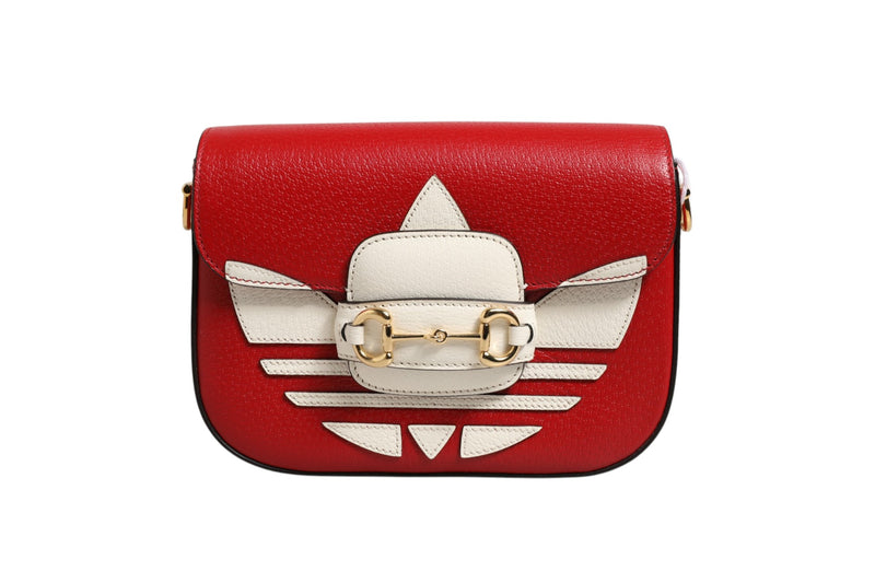 Gucci x Adidas Horsebit 1955 Shoulder Bag - Red
