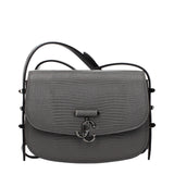 Sac à bandoulière en cuir gris Jimmy Choo
