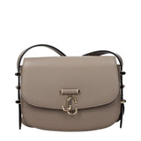 Sac à bandoulière en cuir gris Jimmy Choo