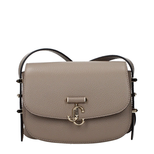 Jimmy Choo Gray Leather Crossbody Bag - Stylish & Versatile