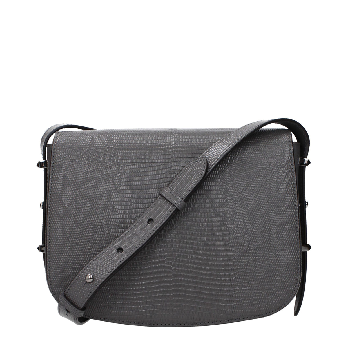 Sac en cuir gris Jimmy Choo - Modèle Crossbody