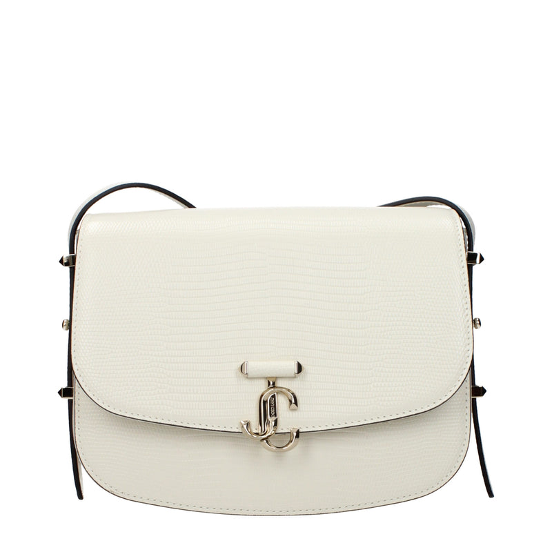Sac à bandoulière en cuir bleu Jimmy Choo