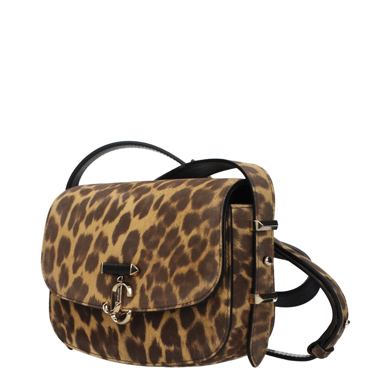 Jimmy Choo Brown Leather Crossbody Bag - Stylish & Versatile