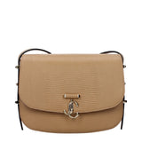 Sac à bandoulière en cuir marron Jimmy Choo