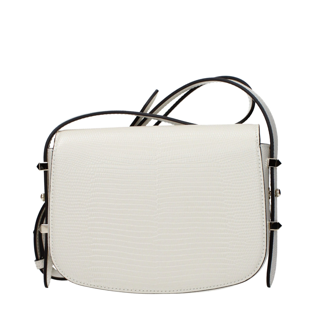 Sac à bandoulière en cuir blanc Jimmy Choo