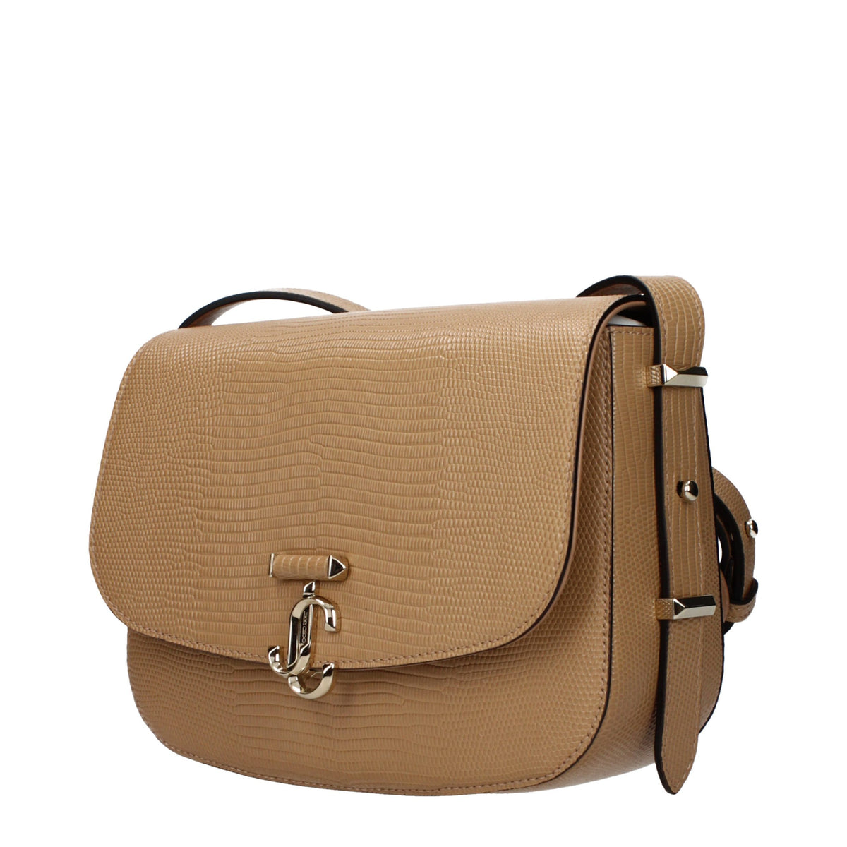 Sac à bandoulière en cuir marron Jimmy Choo