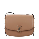 Sac à bandoulière en cuir marron Jimmy Choo