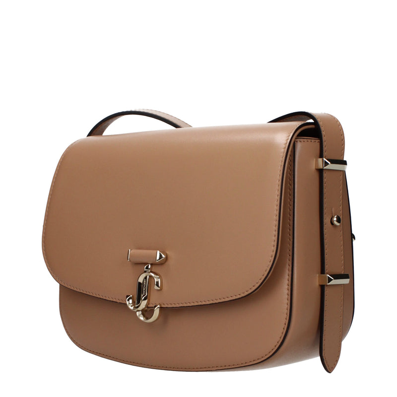 Sac à bandoulière en cuir marron Jimmy Choo
