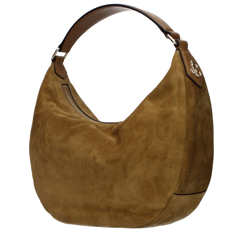 Sac à bandoulière en cuir marron Jimmy Choo