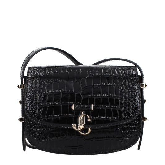 Jimmy Choo Black Leather Crossbody Bag - Stylish & Versatile