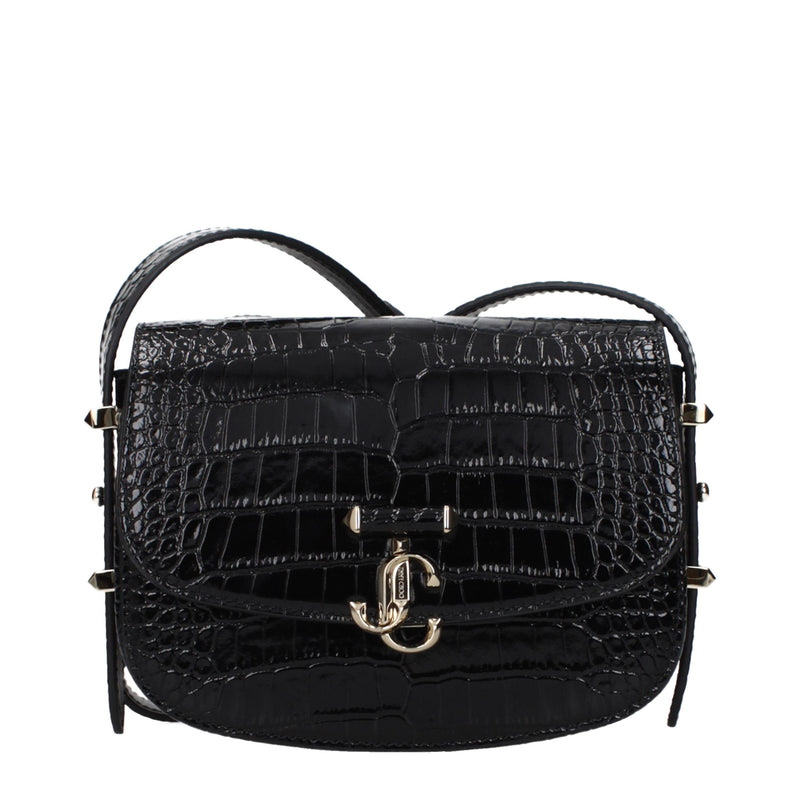 Jimmy Choo Black Leather Crossbody Bag - Chic & Versatile