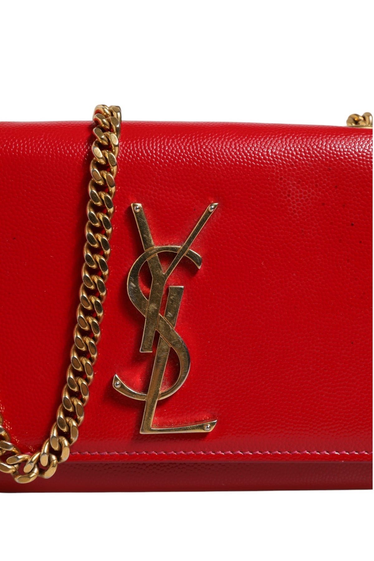 Saint Laurent Kate Red Leather Crossbody Bag - Preloved