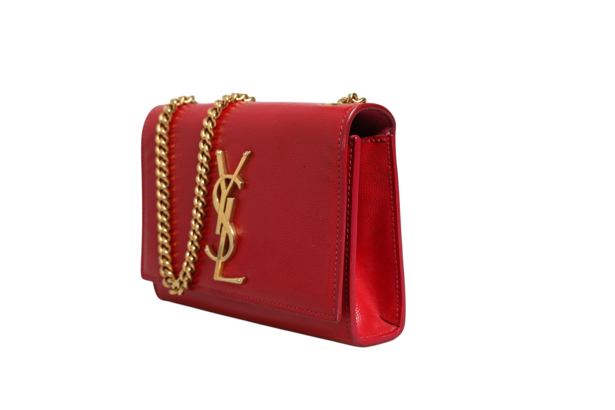 Saint Laurent Kate Red Leather Crossbody Bag - Preloved