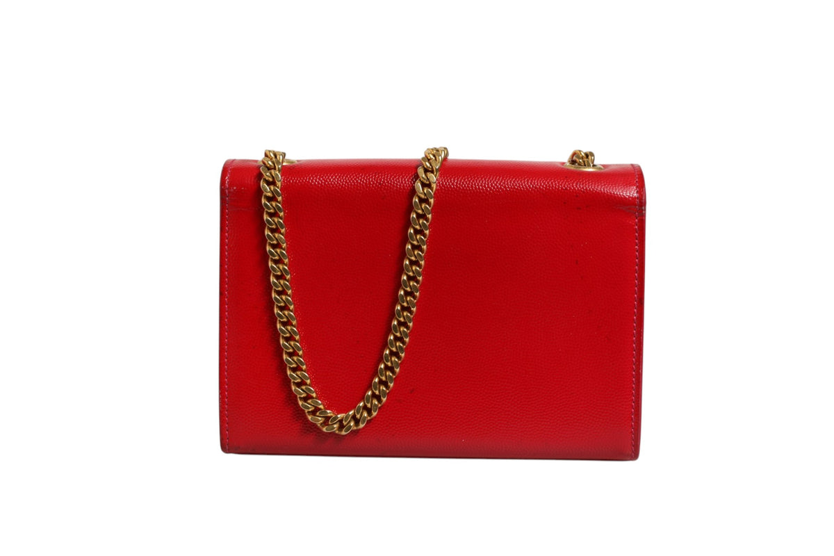 Saint Laurent Kate Red Leather Crossbody Bag - Preloved