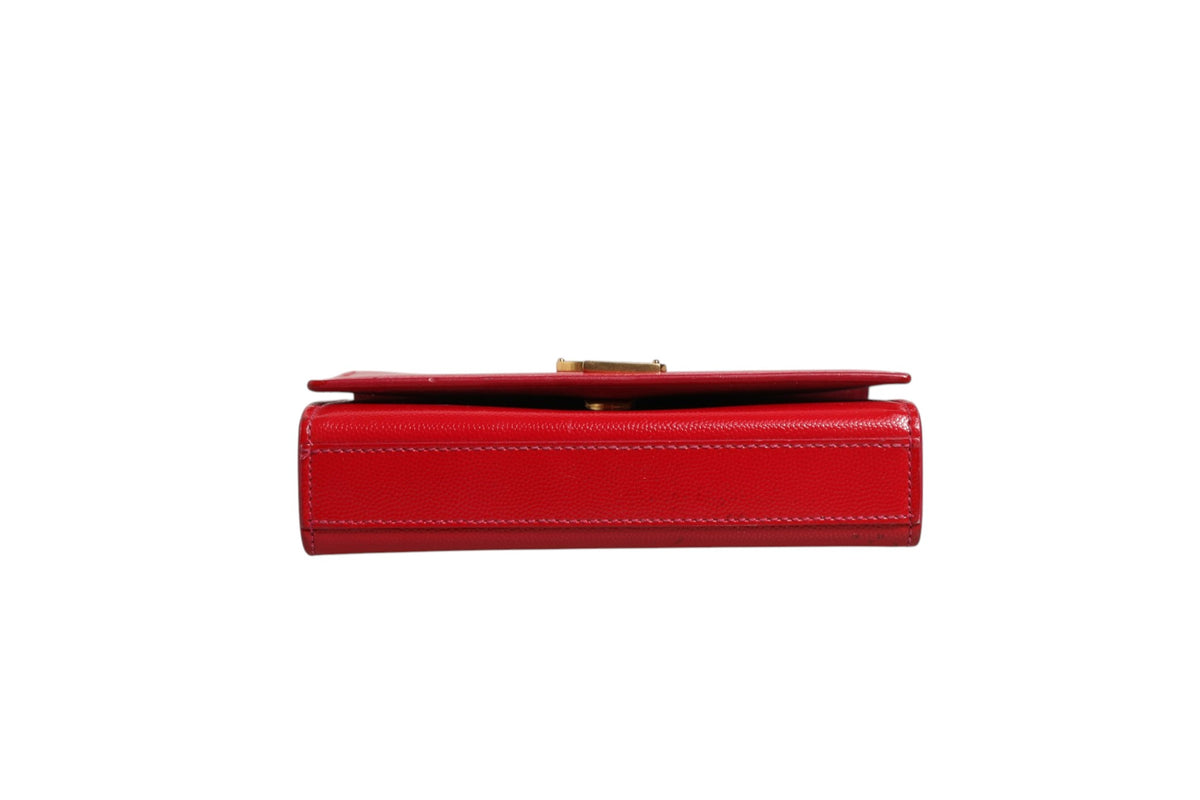 Saint Laurent Kate Red Leather Crossbody Bag - Preloved