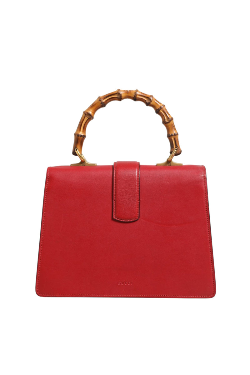 Gucci Dionysus Bamboo Medium Top Handle Bag - White Blue Red