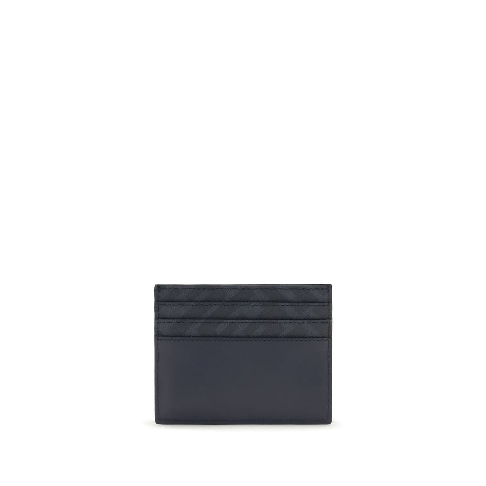 Fendi Squared Blue Leather Card Holder
