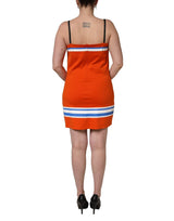 Dolce & Gabbana Orange Superbowl Football Inspired Mini Dress