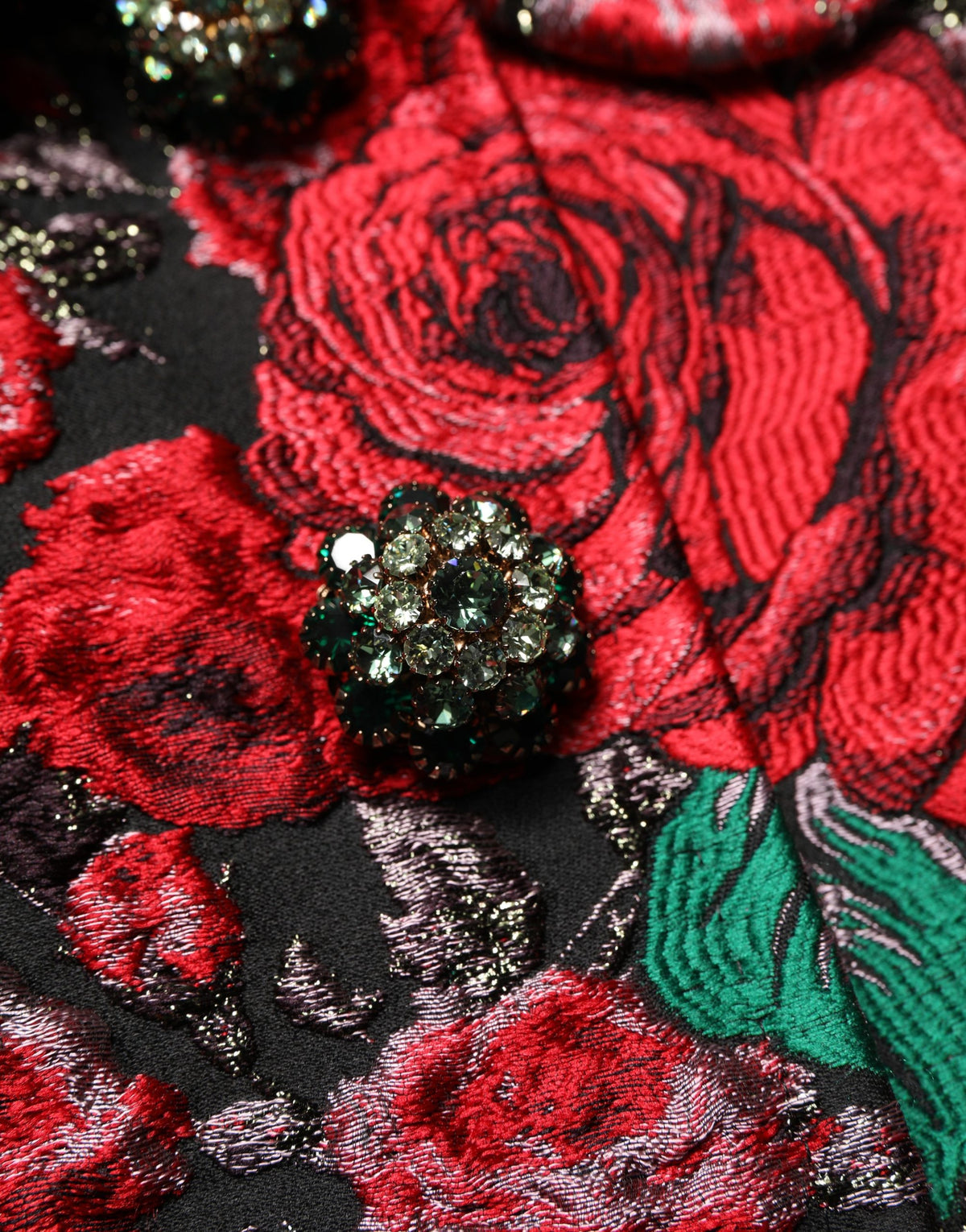 Dolce & Gabbana Multicolor Floral Brocade Button Blazer Jacket