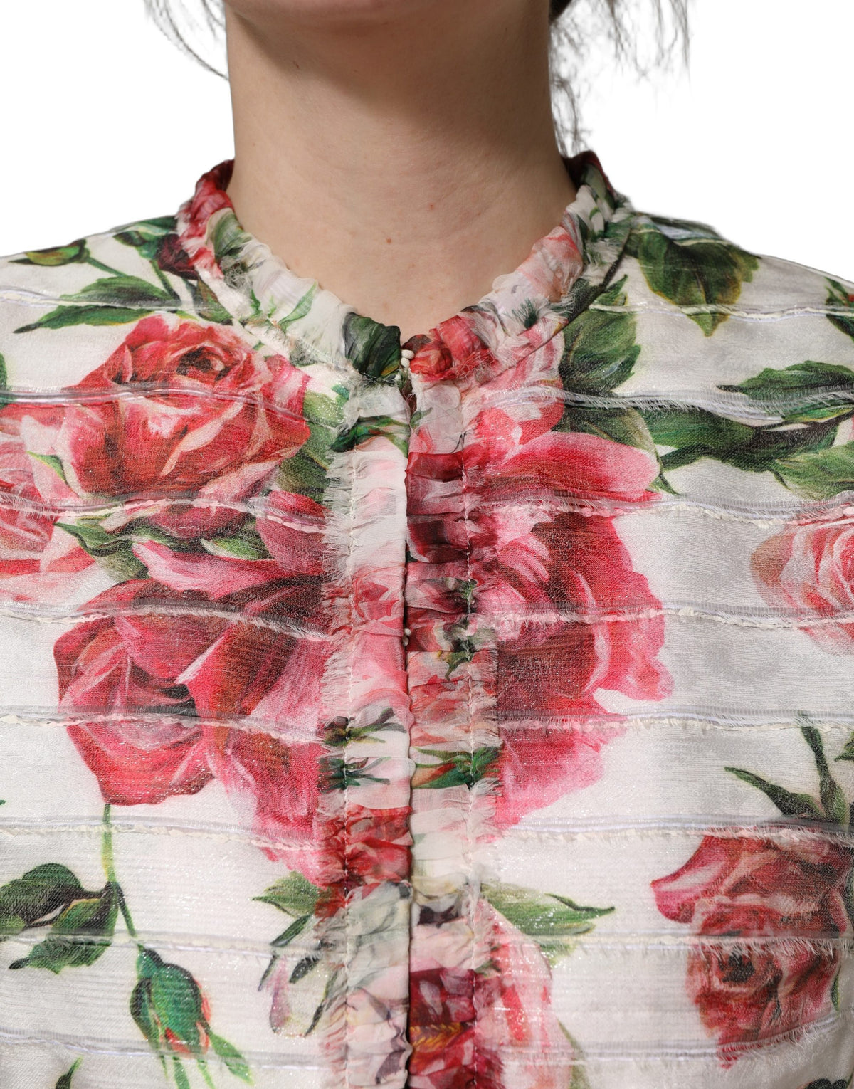 Dolce & Gabbana Multicolor Peony Print Jacket for Women