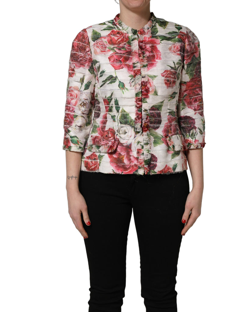 Dolce & Gabbana Multicolor Peony Print Jacket for Women