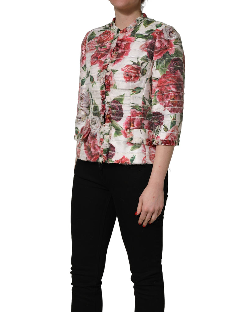 Dolce & Gabbana Multicolor Peony Print Jacket for Women