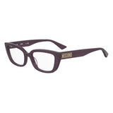 Love Moschino Purple Plastic Glasses (Frames) - Stylish Butterfly Design