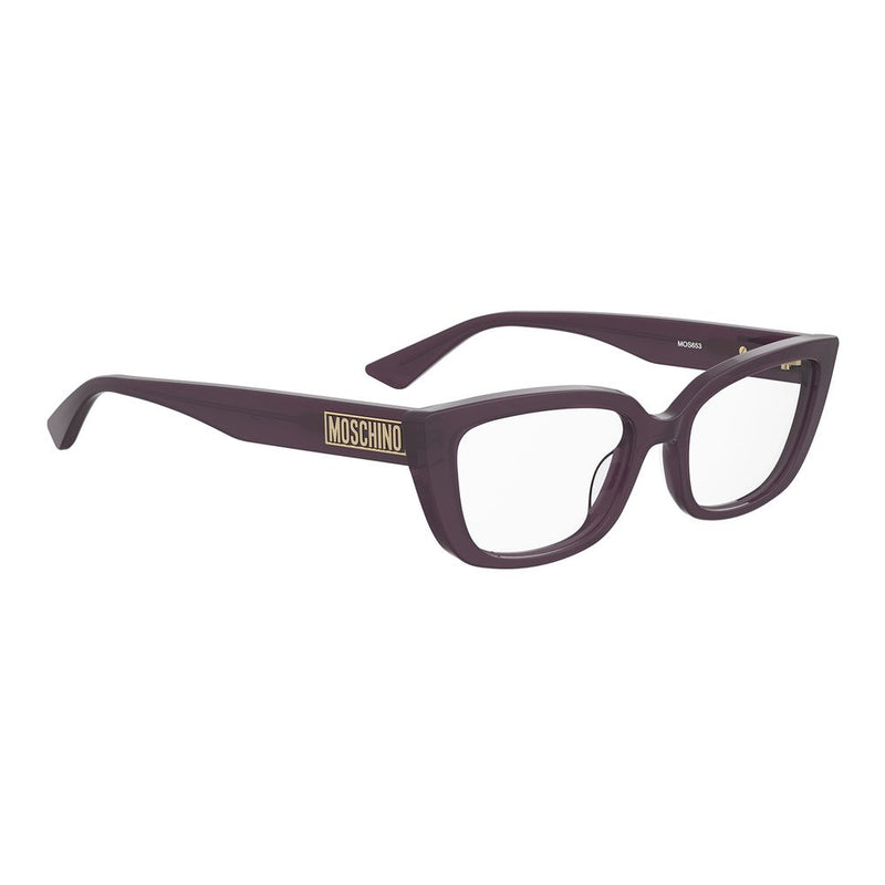 Love Moschino Purple Plastic Glasses (Frames) - Stylish Butterfly Design