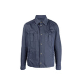 Herno Blue Cotton Coat for Men - Stylish and Comfortable