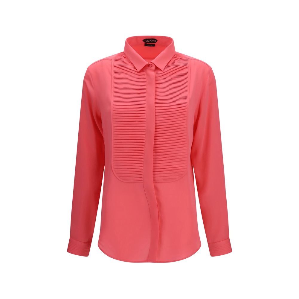Tom Ford Multicolor Silk Dress Shirt - Elegant Tuxedo Style