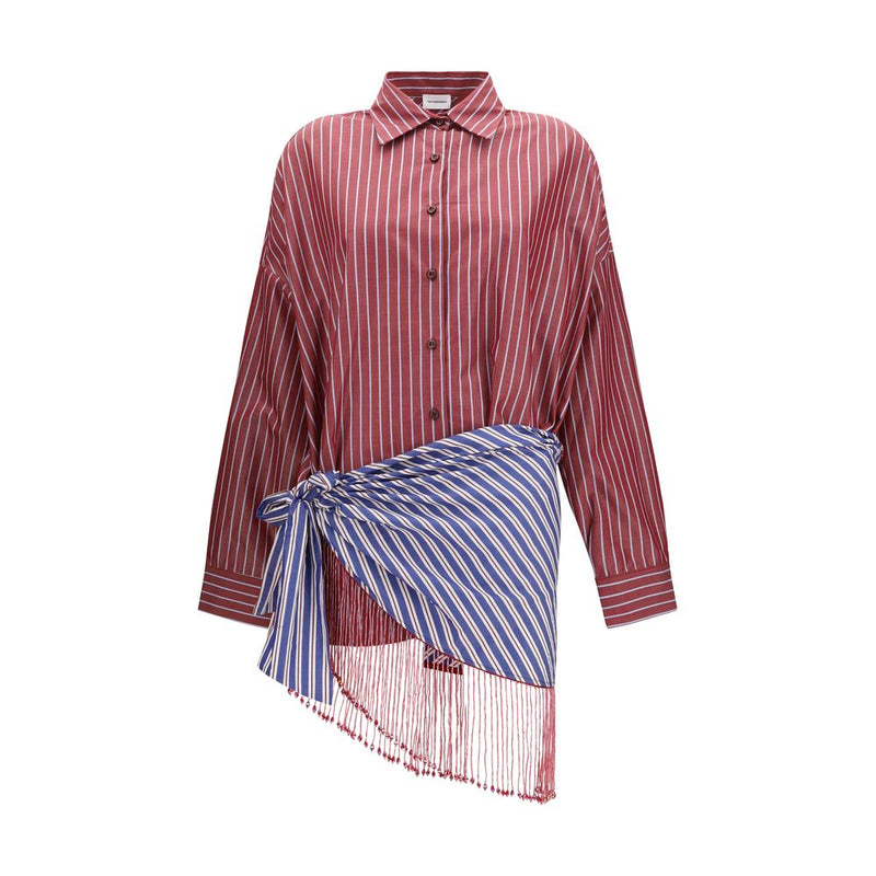 La robe décontractée en coton Andamane Bordeaux
