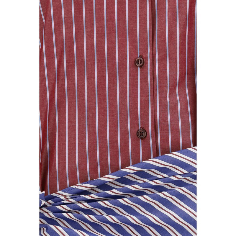 La robe décontractée en coton Andamane Bordeaux
