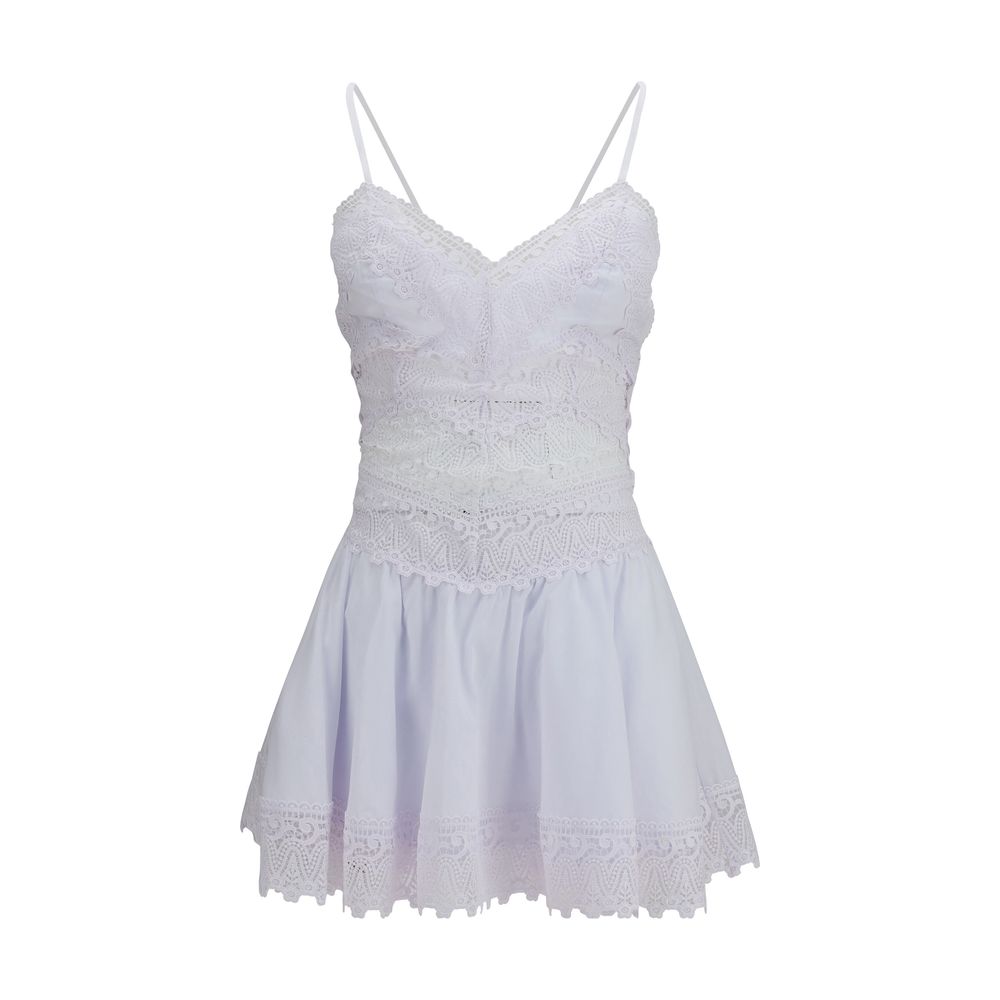 Charo Ruiz Aveline White Cotton Casual Dress